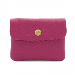 Leather Purse - Hot Pink